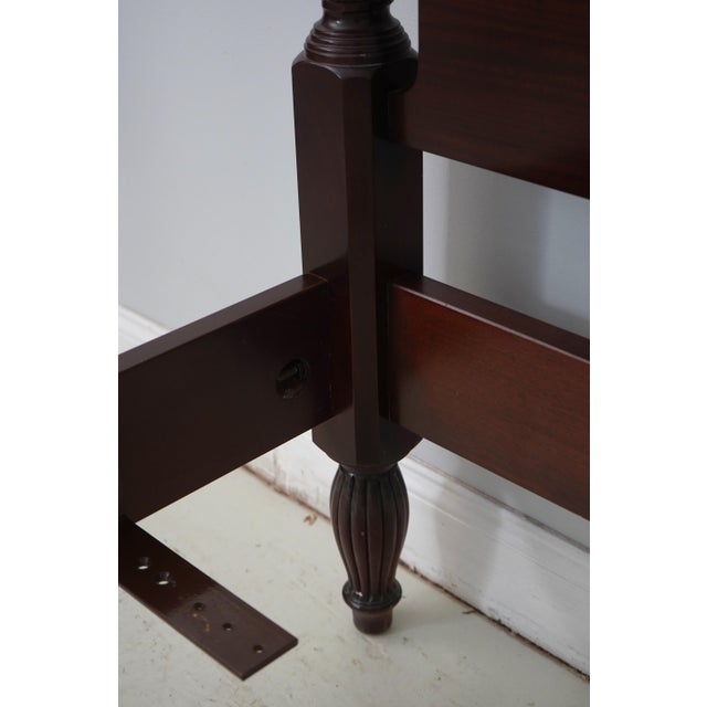 Councill Craftsmen Mahogany Queen Size Poster Bed For Sale - Image 11 of 16
