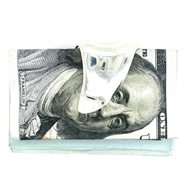 Tiffany & Co Estate Money Clip Silver By Elsa Peritte TIF491 This elegant Authentic Tiffany & Co. Men's sterling silver...