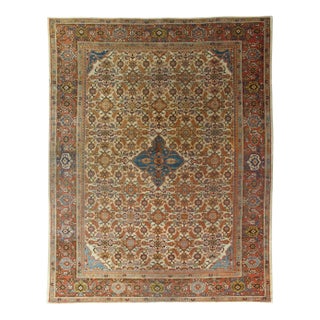 Antique Persian Sultanabad Rug 9 X 11'4 For Sale