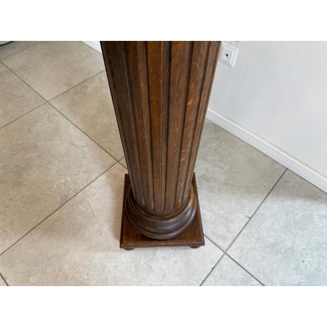 Pedestal in Walnut For Sale - Image 4 of 8