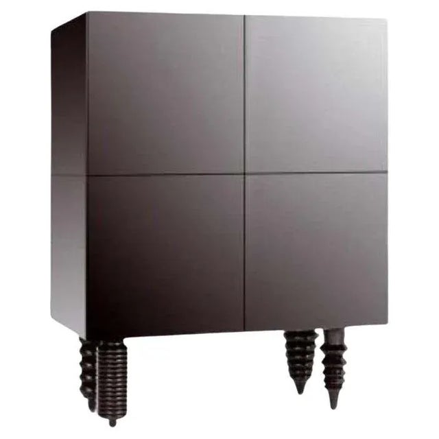 Multileg Cabinet in Black Glossy Laquer with Glass Top Finish from BD Barcelona For Sale - Image 6 of 6