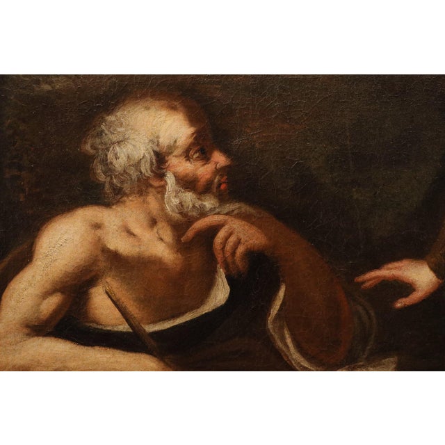 Workshop of Stefano Magnasco, Erminia Among the Shepherds, 1680, Oil on Canvas For Sale - Image 8 of 16