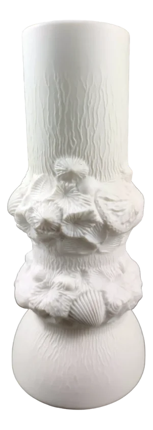 Op Art Biscuit Porcelain Vase from Ak Kaiser, Germany, 1970s