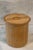Vintage Blonde Wood Ice Bucket With Lid and Liner For Sale - Image 4 of 9