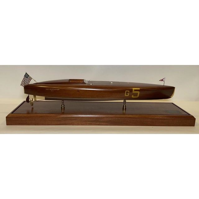 Wood Speedboat Model "Baby Bootlegger", Gold Cup Winner, 1925 For Sale - Image 7 of 12