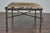 Eclectic Midcentury Zebra Hide Top Metal Coffee Table with Petite Gilt Tassels For Sale - Image 12 of 12
