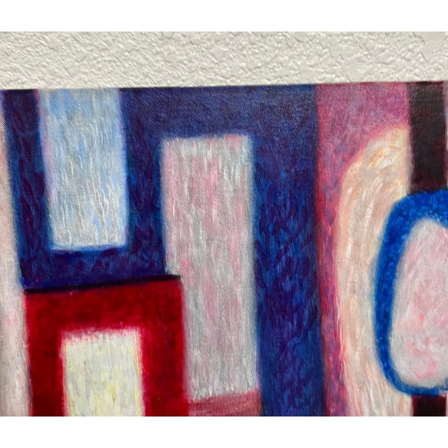 Bernard Segal, Mod Abstract Expressionist Oil Painting Bernard Segal New Hope PA Modernist Art, 1969 For Sale - Image 16 of 16