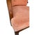 Vintage Dusty Rose Upholstered Cane Back Barrel Accent Chair For Sale - Image 4 of 11