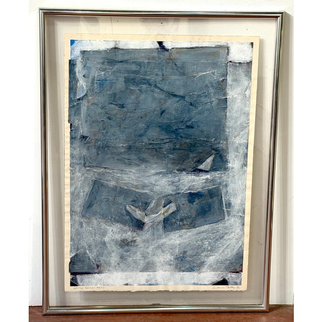 Modern Andrea Bolley, Canadian Born 1949, Wrap Series #026, 1980 Paper Painting For Sale - Image 3 of 11