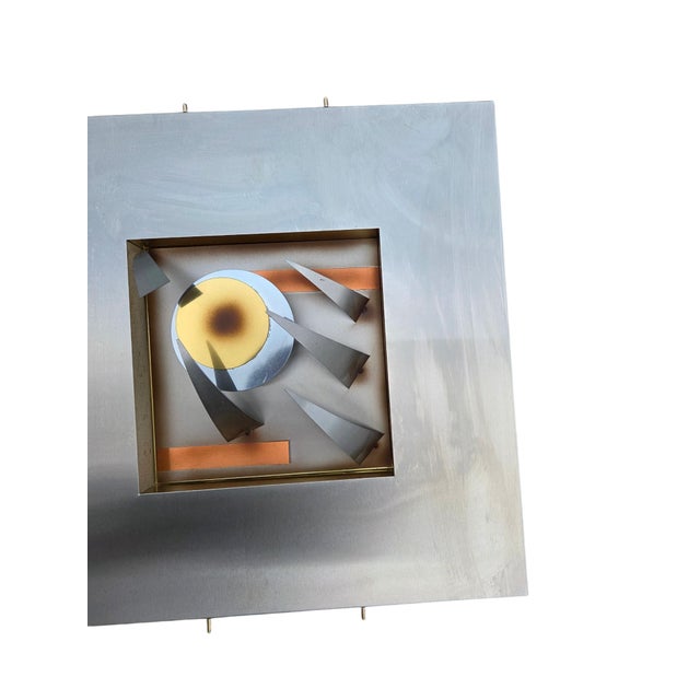 Set of 4 Curtis Jere 1997 Abstract Modern Metal Wall Sculptures Modernism For Sale - Image 9 of 17