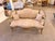 1960s French Louis XV Rococo Canapac Loveseat Antique Green & Gold Gilt Wood Beige upholstery Settee For Sale In Orlando - Image 6 of 8