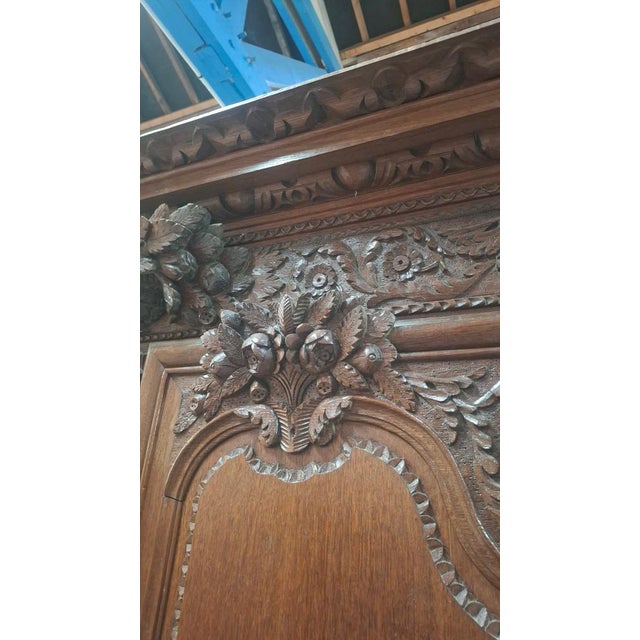 Normandy Oak Bedroom Set, 1890, Set of 4 For Sale - Image 9 of 13