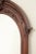 Wood Late 20th Century Carved Mahogany Arched Wall Mirror For Sale - Image 7 of 13