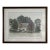 Amy Feil Signed Ink and Watercolor Architectural House Portrait, Framed For Sale