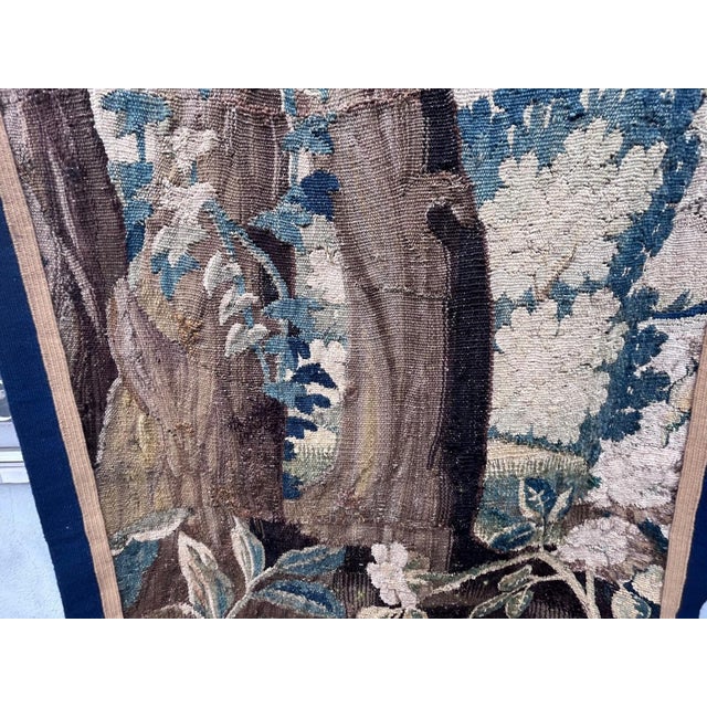 Textile 18th-Century Wool and Silk Tapestry For Sale - Image 7 of 12