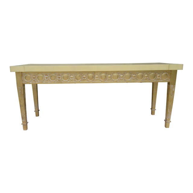 Late 20th Century Italian Neoclassical Console Table For Sale