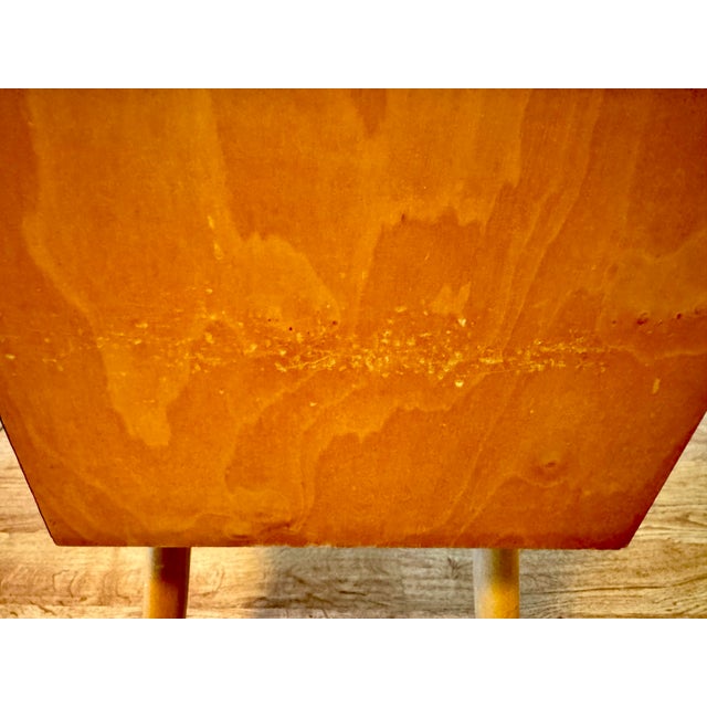 1950s 1950s German “Googie” Style Console Table W/Cabinet Space Age Swank Glass Top For Sale - Image 5 of 12