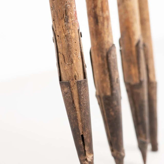 Vintage Snow Measuring Poles, Spain, 1940s, Set of 5 For Sale - Image 12 of 18