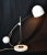 Robert Sonneman 1970s White Arch Counterbalance Desk Lamp For Sale - Image 4 of 11