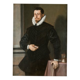 Tiberio Titi, Portrait of a Gentleman, Oil on Panel, Early 17th Century, Framed For Sale