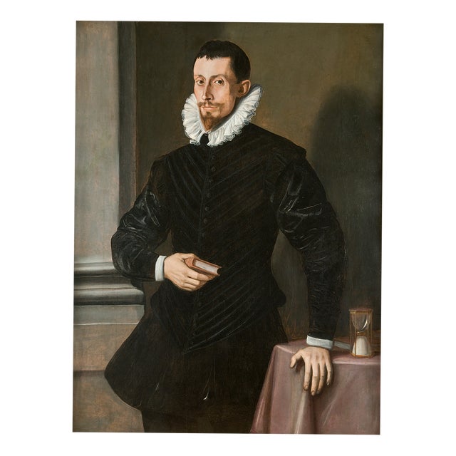 Tiberio Titi, Portrait of a Gentleman, Oil on Panel, Early 17th Century, Framed For Sale