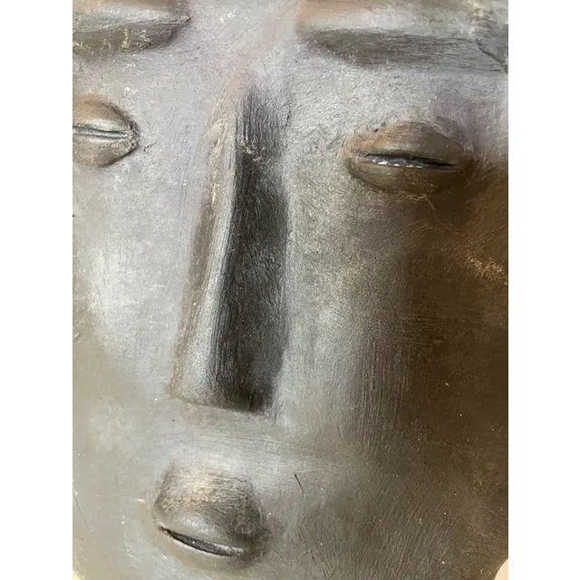 Matthew Weil Small Plaster Mask Wall Sculpture For Sale - Image 4 of 7