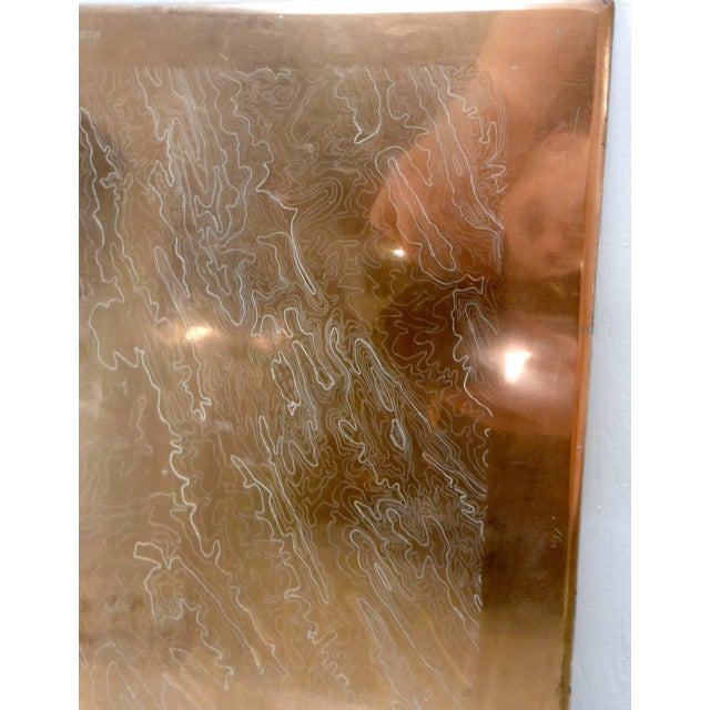 Late 19th Century Copper Topographical Map Printing Plate of Winchester, Va For Sale - Image 5 of 7