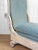 Vintage French Empire Style Blue Upholstered Chaise Lounge For Sale - Image 11 of 12