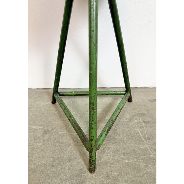 Industrial Green Workshop Stool, 1960s For Sale - Image 6 of 18