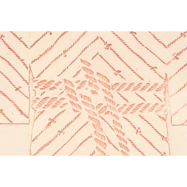 Contemporary Kimono With Rope Texture - Collagraph Master Plate by Patricia A. Pearce For Sale - Image 3 of 6