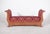 Empire French Canape Upholstered in Red Fabric For Sale - Image 3 of 10