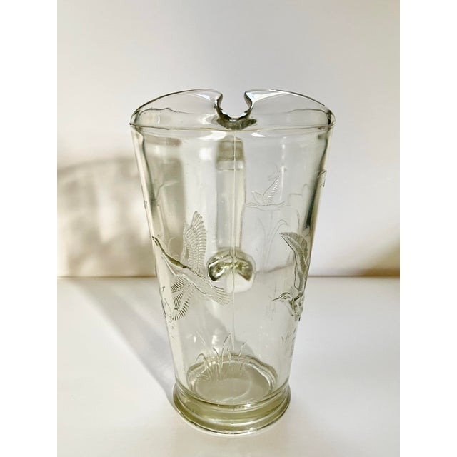 Mid 20th Century Anchor Hocking Water Bird Pitcher For Sale In Jacksonville, FL - Image 6 of 8