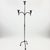Hand Forged Iron Floor Candelabra 49″ (125cm) Antique Copper Patina 3-Arm Slim Base Candle Holder Rustic Decor For Sale - Image 6 of 7
