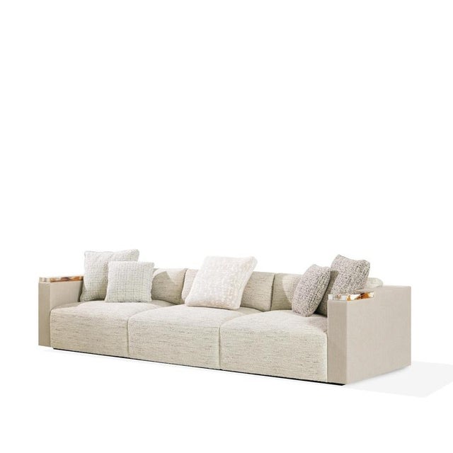 Textile Egon Three-Seater Sofa in Lamberto and Avion Fabrics by Arcahorn For Sale - Image 7 of 8