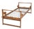Sngle Folding Daybed attributed to Guillerme et Chambron, 1950s For Sale - Image 13 of 14