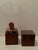 Wood Mid Century Modern Pair of Walnut Cube End Tables For Sale - Image 7 of 12