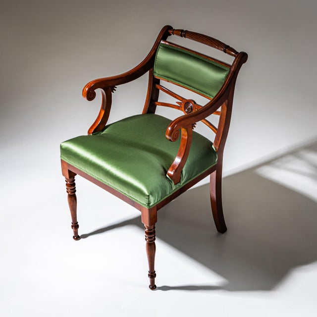 Antique Biedermeier Armchair, 1830s For Sale - Image 6 of 11