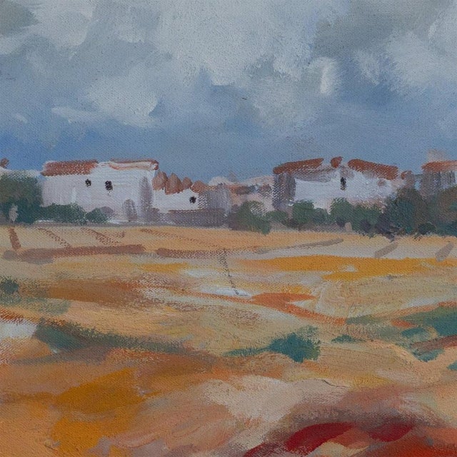 Impressionist Artist, Wildflowers Landscape, Oil Painting For Sale - Image 4 of 6