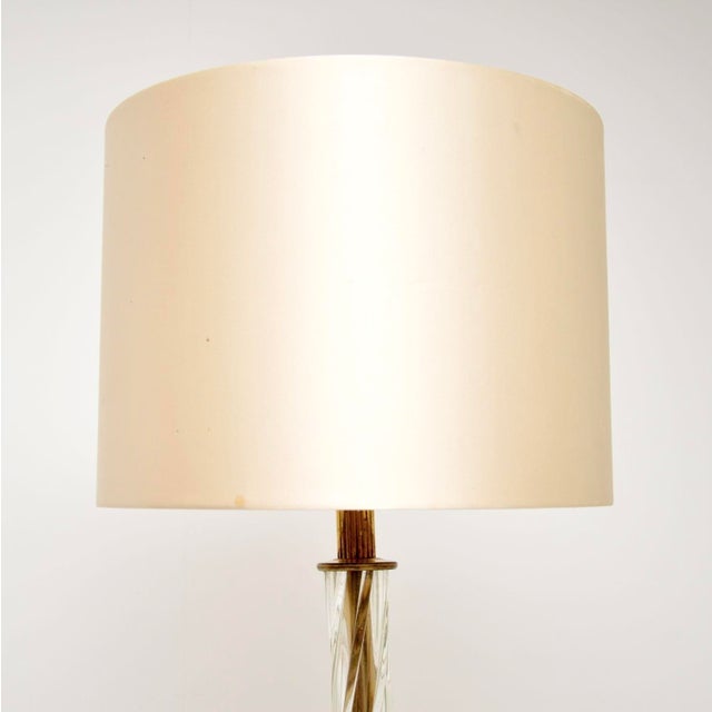 Mid-Century Modern Vintage Italian Murano Glass Floor Lamp, 1950s For Sale - Image 3 of 12