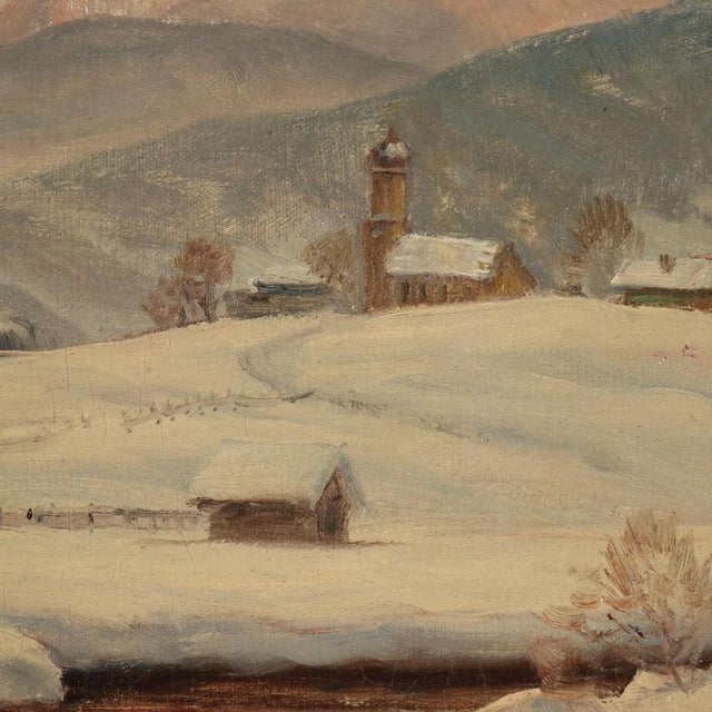 Erwin Kettemann, Alpine Landscape, Oil on canvas, Framed For Sale - Image 4 of 12