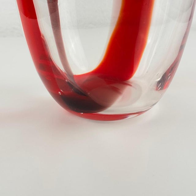 1950s Murano Glass Vase by Fulvio Bianconi for A.V. Mazzega, 1950s For Sale - Image 5 of 11