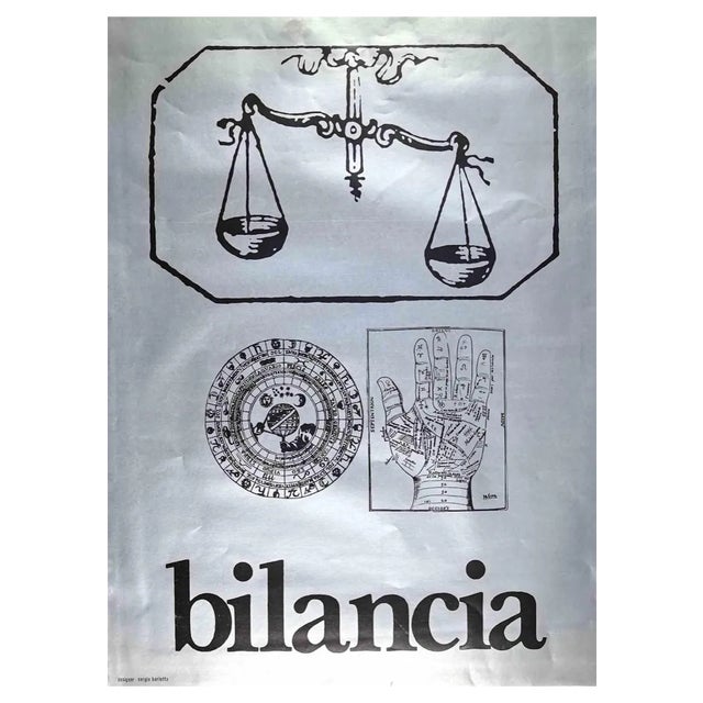 Sergio Barletta, Zodiac Sign: Libra, Offset, 1973 For Sale