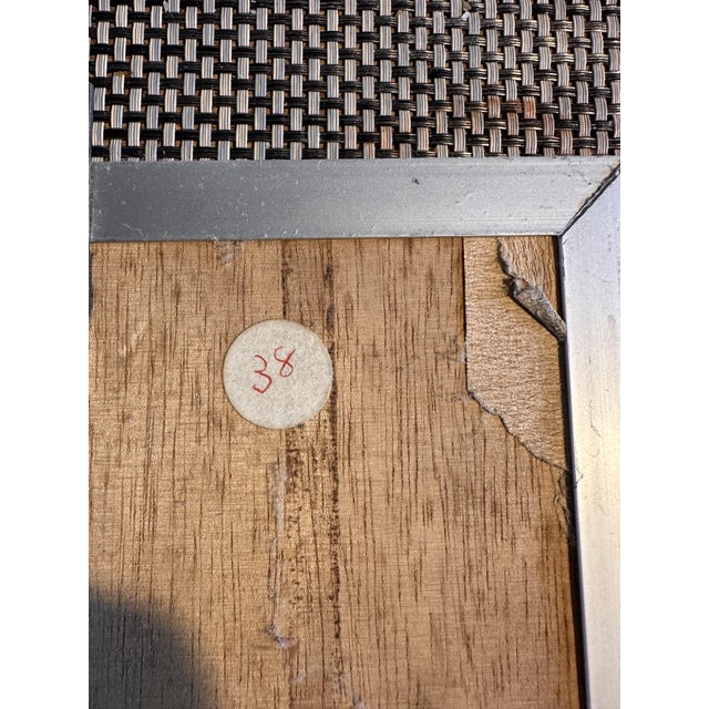 Kinetic Op Art Wall Object in Moiré Effect Metal, 1972 For Sale - Image 4 of 7