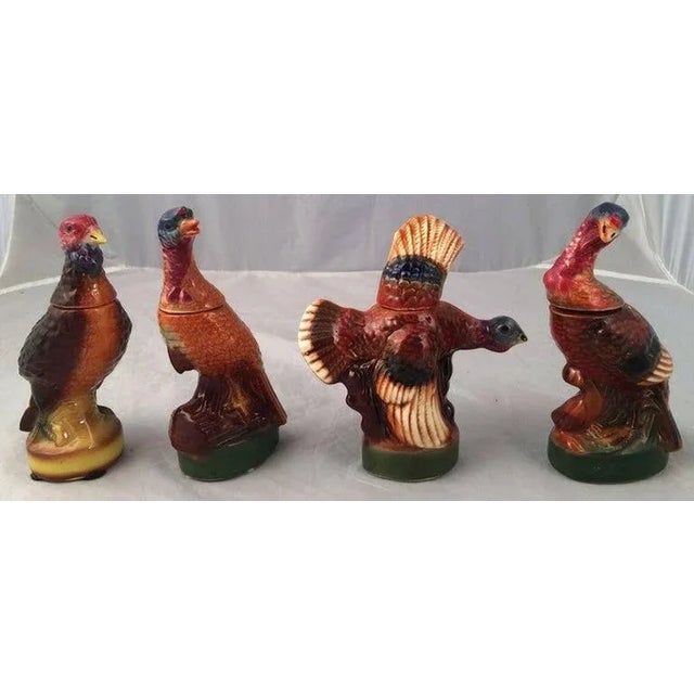 Modern Mini Mid 20th Century Wild Turkey Decanters- Set of 8 For Sale - Image 3 of 11