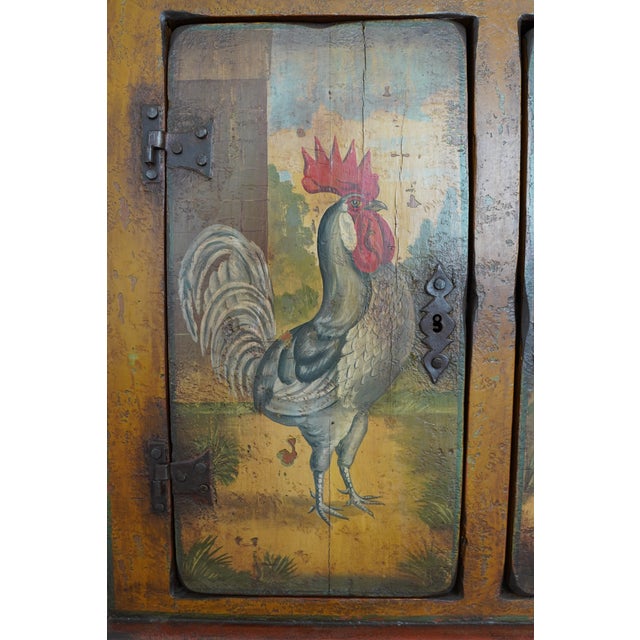 Antique European Painted Country Cupboard For Sale - Image 16 of 18
