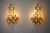 Very beautiful and rare pair of oscar torlasco wall lights produced in italy in the 70s. Cut glass called triedri and...