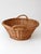Vintage Wicker Gathering Basket With Handles For Sale - Image 12 of 13