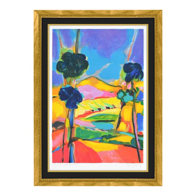 Mid 20th Century Luberon Mountain Range Composition, Marcel Mouly For Sale