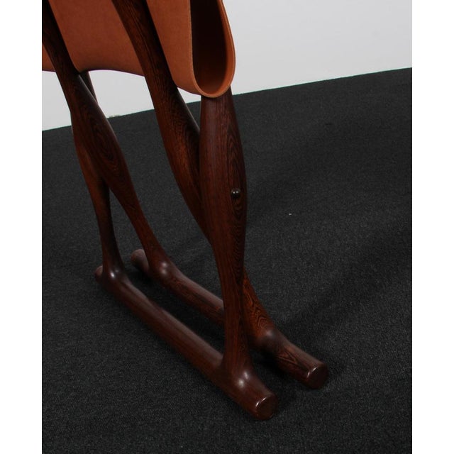 Wenge Guldhoj Folding Stool from Poul Hundevad, 1948 For Sale - Image 6 of 7