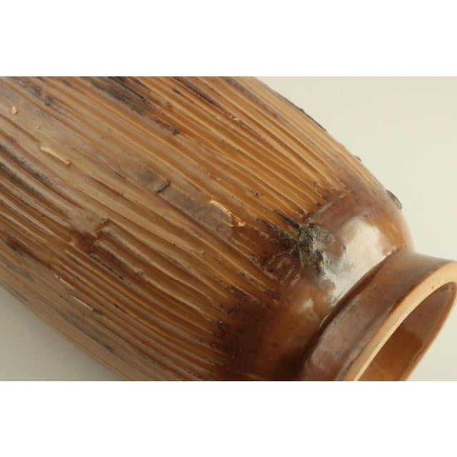 Mid-Century Japanese Artisan Stoneware Vase For Sale In Madison - Image 6 of 9